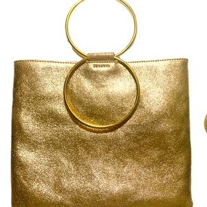 Thacker Le Pouch Metallic Gold purse
